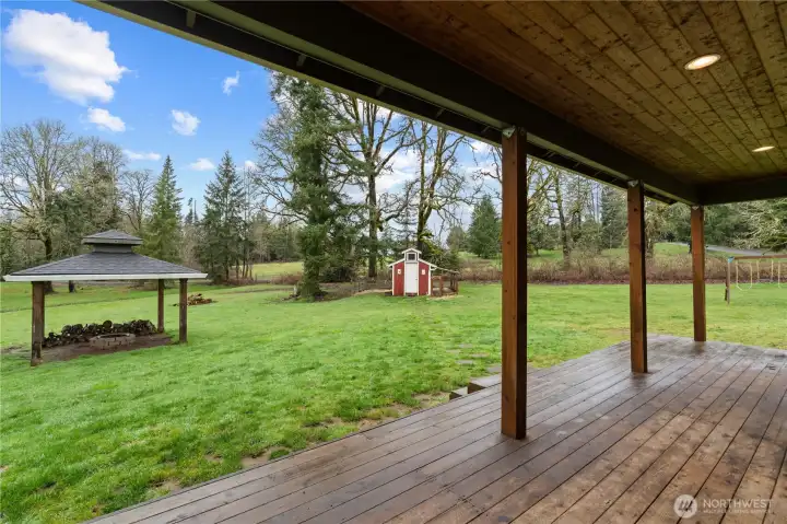 Covered back deck
