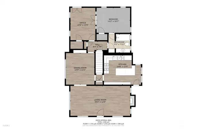 Floor plan main level. Great floor plan with seamless flow throughout