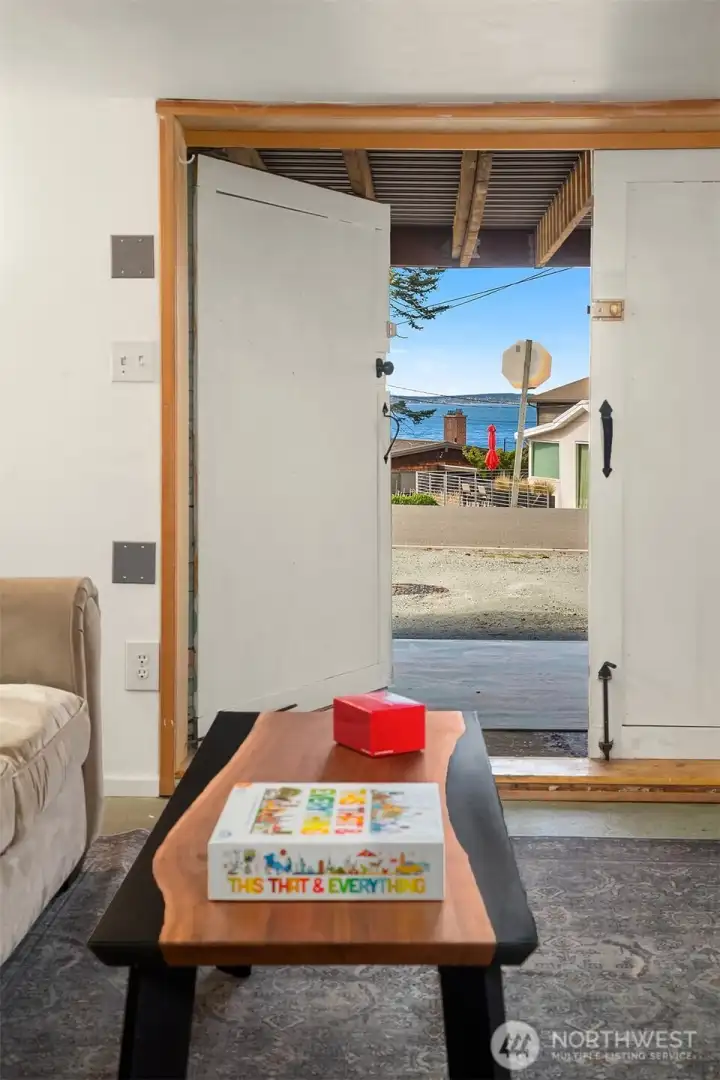 Water view potential to put window or slider