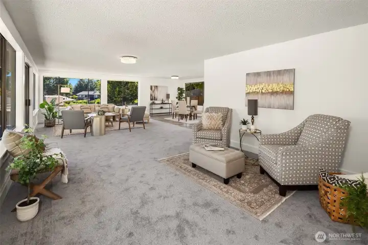 Expansive Living Area, so perfect for gathering. Expansive Living Area, so perfect for gathering.