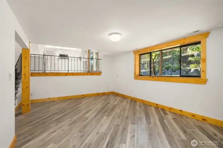 Family Room looking back at Kitchen