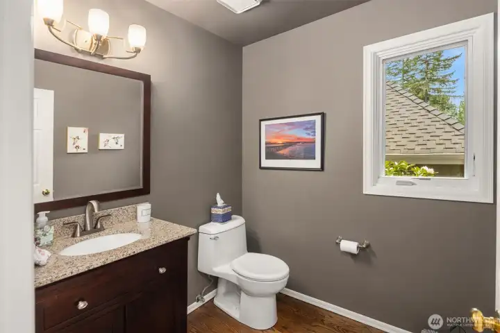 Main floor half bath