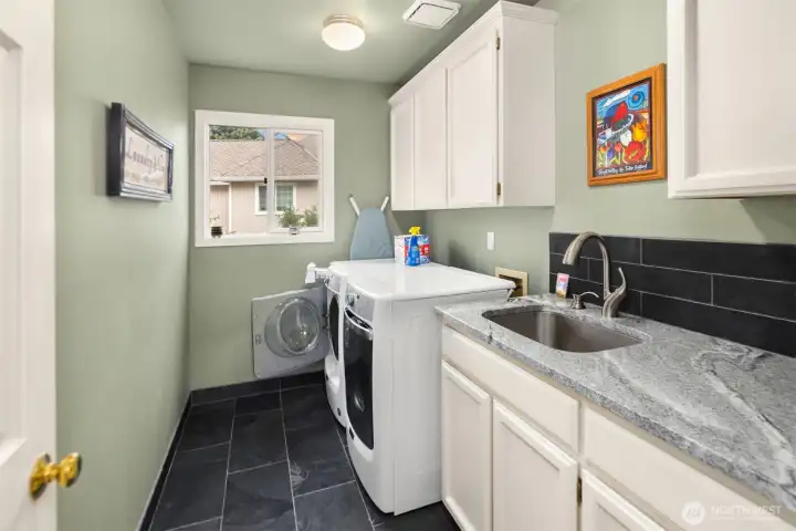 Well-designed utility/laundry room with a practical and organized layout