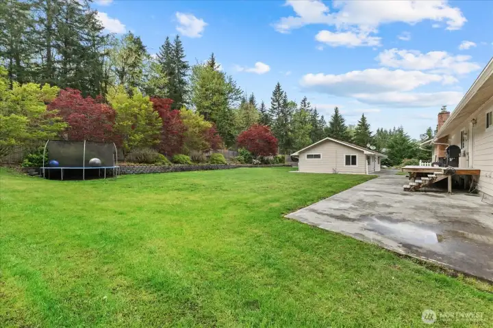 Fully fenced acreage offers privacy and security