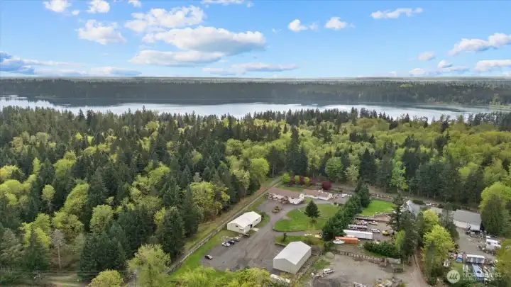 Lake Youngs Watershed and trail behind property for privacty