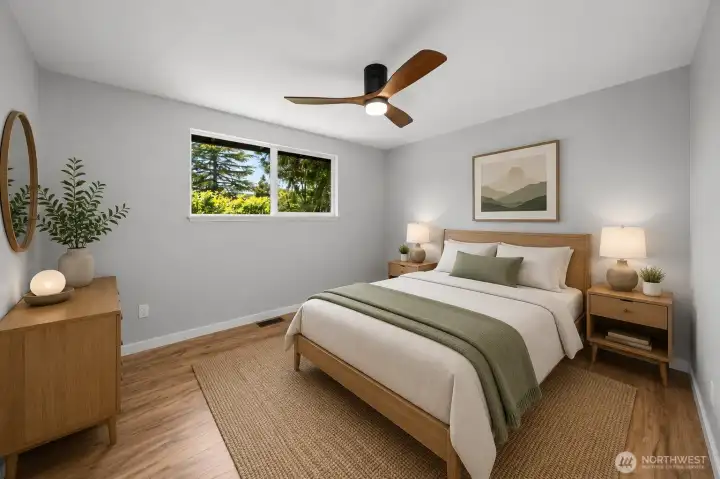 Primary Bedroom Virtually Staged