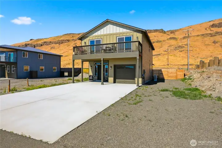 Extra Parking on the Side of home with Water & Power