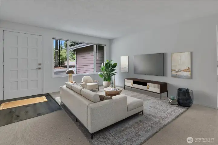 Virtually staged. Living room