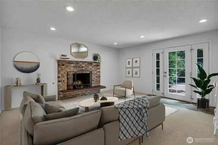 Virtually staged. Great room