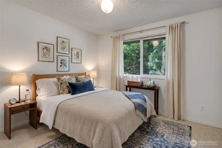 Virtually staged. Second bedroom