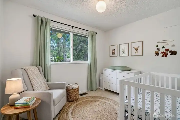 Virtually staged. Third bedroom