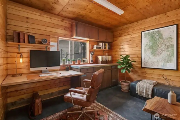 Virtually staged. Tack room staged like Den/Office