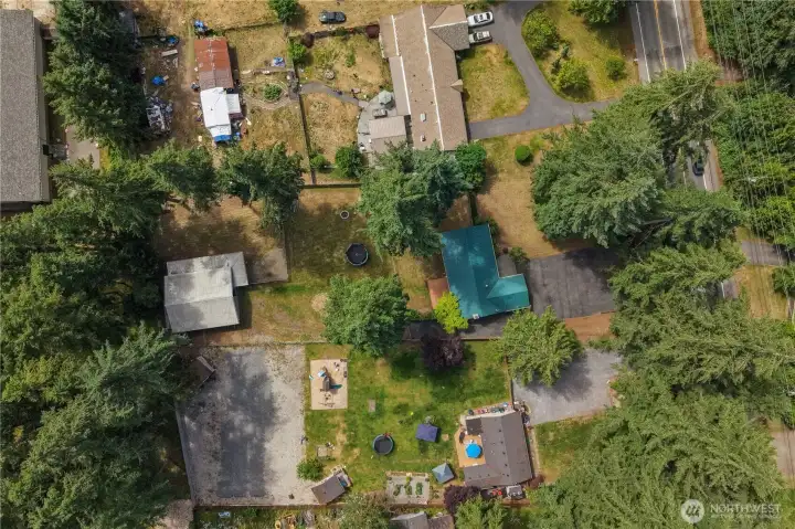 Top aerial view