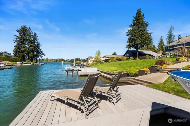 Relax and enjoy the view from your dock