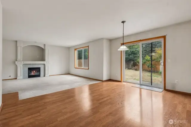 Dining area adjacent to Family room