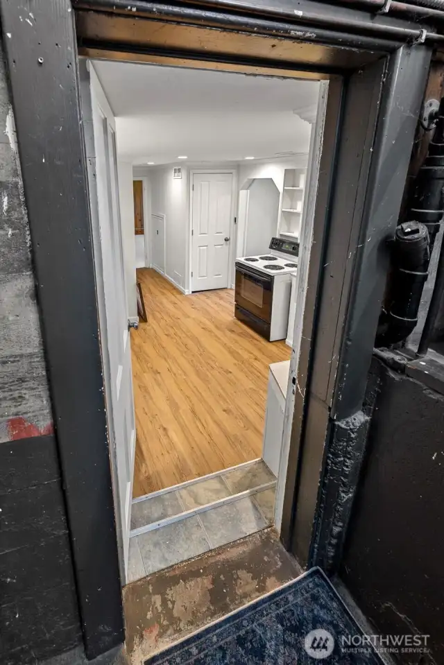 Entrance to Lower Floor