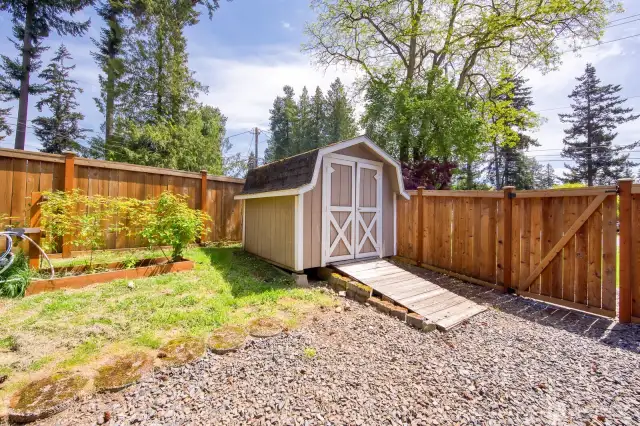 Shed for extra storage