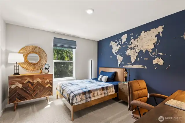 Bed 2: Photo rendering is representational. Actual home is under construction and finishes, elevation, and paint colors may vary. See site agent for details.