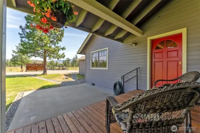 Fabulous open porch welcomes guests while you can enter via the attached garage and separate spacious mudroom!