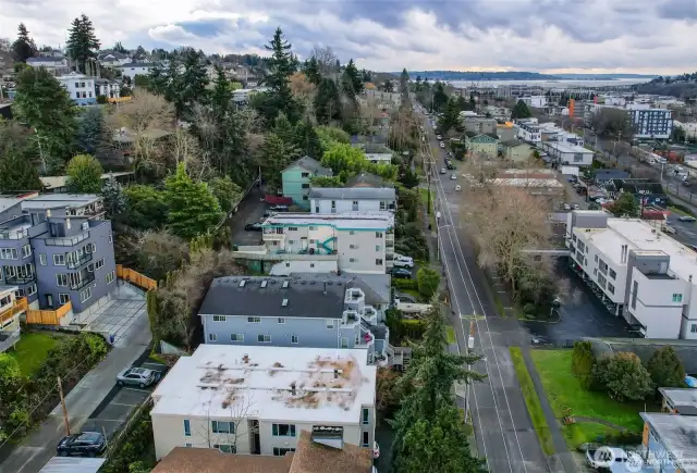 Arial photo of building