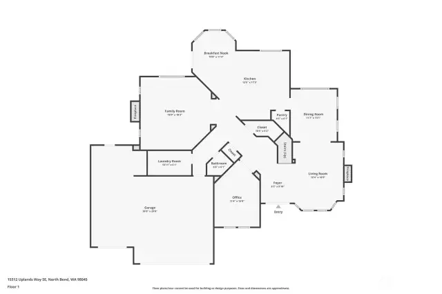 The thoughtfully designed main floor plan showcases spacious living areas and functional features, creating a perfect flow for both everyday living and entertaining.