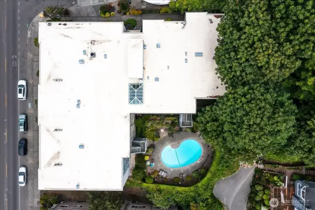 Building view from overhead