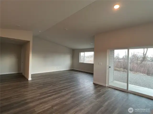 Open Concept Dining and Living Room