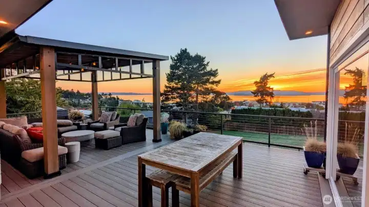 Imagine this, as your sunset views at night!