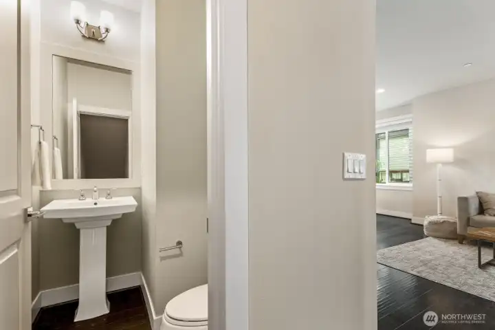 1/2 bath on 2nd floor