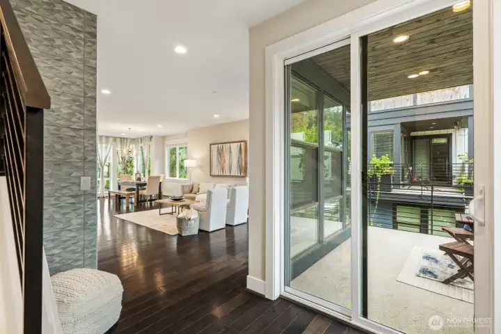 Let's head out onto the covered patio, your new favorite outdoor spot!