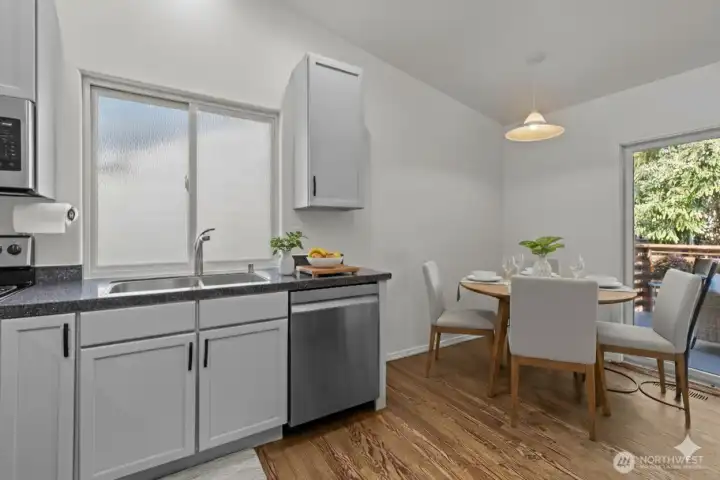 Kitchen Nook digitally staged