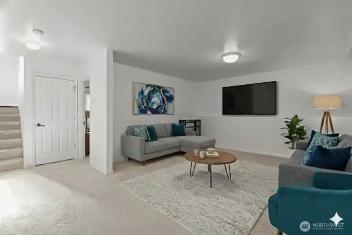 Bonus room digitally staged