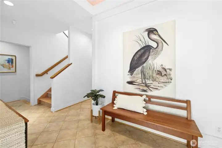 Large Foyer leads to the Kitchen and Great Room