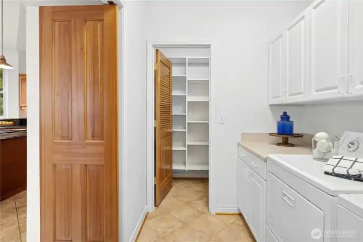 Pantry and Laundry off of the Kitchen-Storage!!!