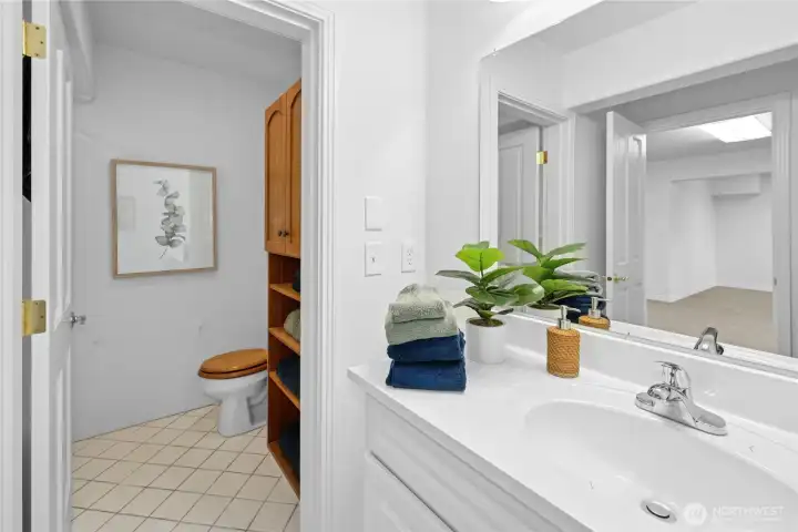 Full Bathroom on the Lower Level