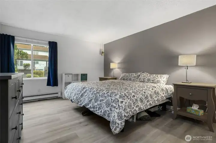 Primary bedroom with private 3/4 bath