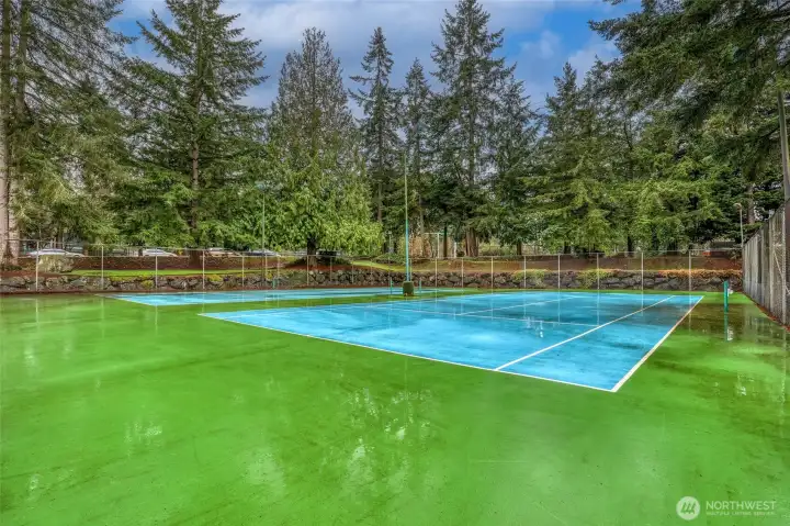 Community tennis court