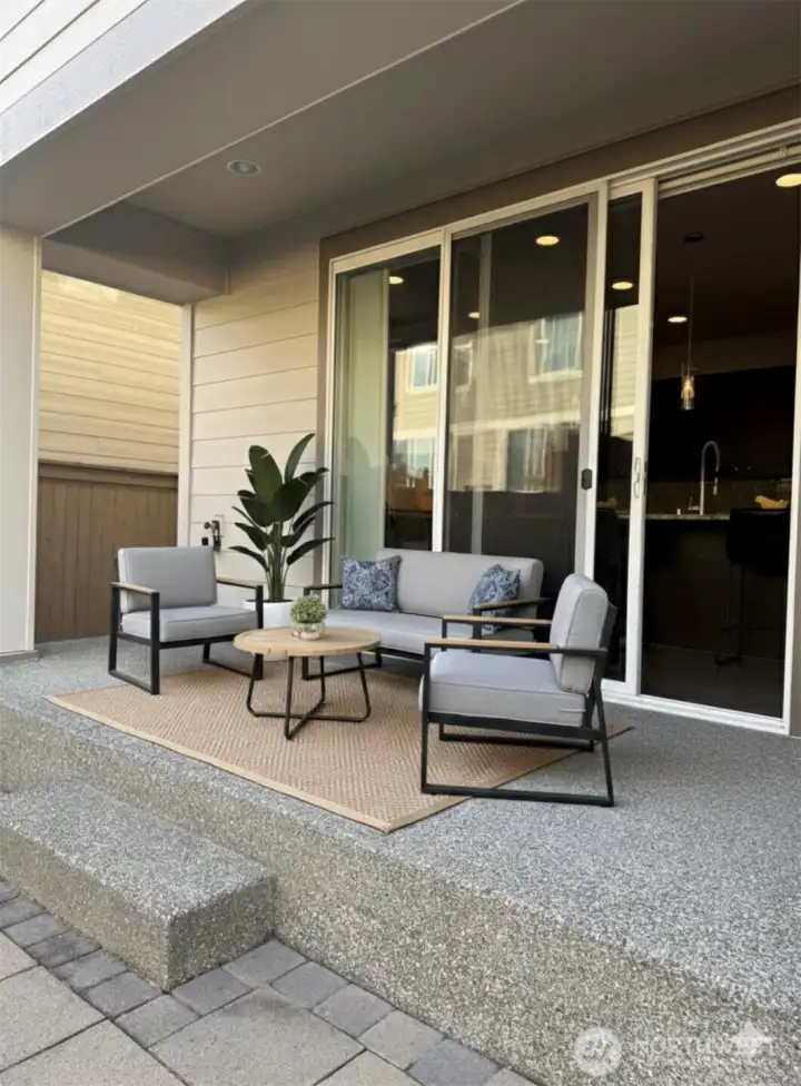 Virtually Staged Back Patio