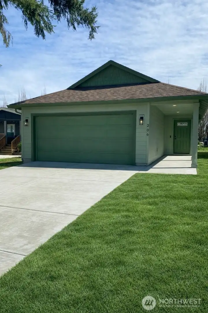 Image is an AI rendering of what the yard will look like when complete.