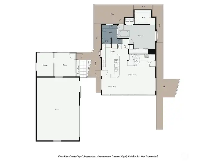 Main floor and loft area sketch