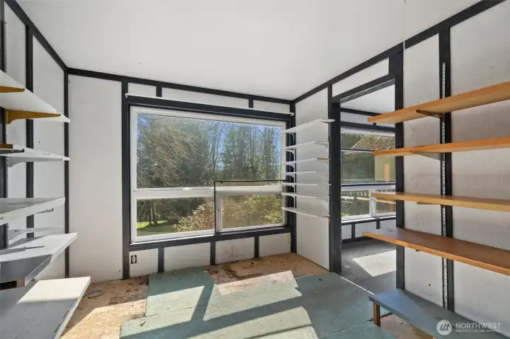 Mostly finished Office area in shop building