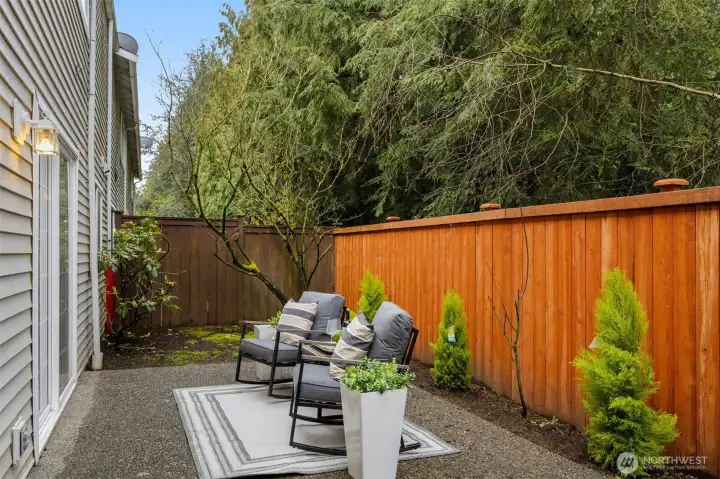 Relax or dine el fresco on your private patio