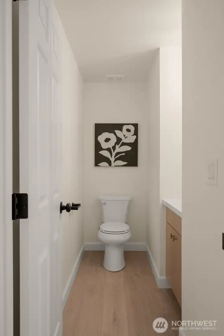 Half bath located on the main level for added convenience