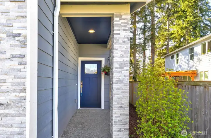 Front Door Entrance set back