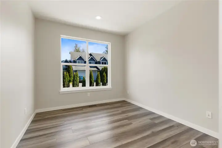 Handy main floor Office just adjacent to entryway (or 5th Bedroom)