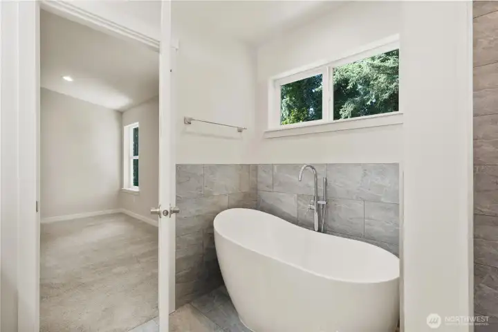 Primary freestanding Soaking Tub- ultimate relaxation Primary freestanding Soaking Tub- ultimate relaxation