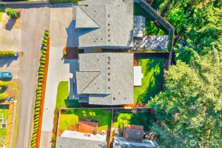 Birdseye View of home and entire yard Birdseye View of home and entire yard