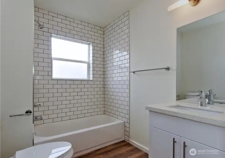 Photos of Unit A before tenant moved in