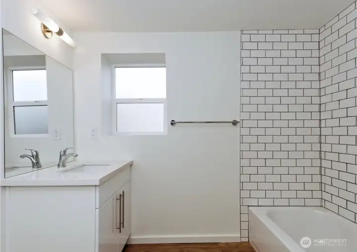 Photos of Unit B before tenant moved in