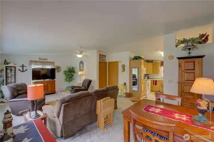 Living area from front door.